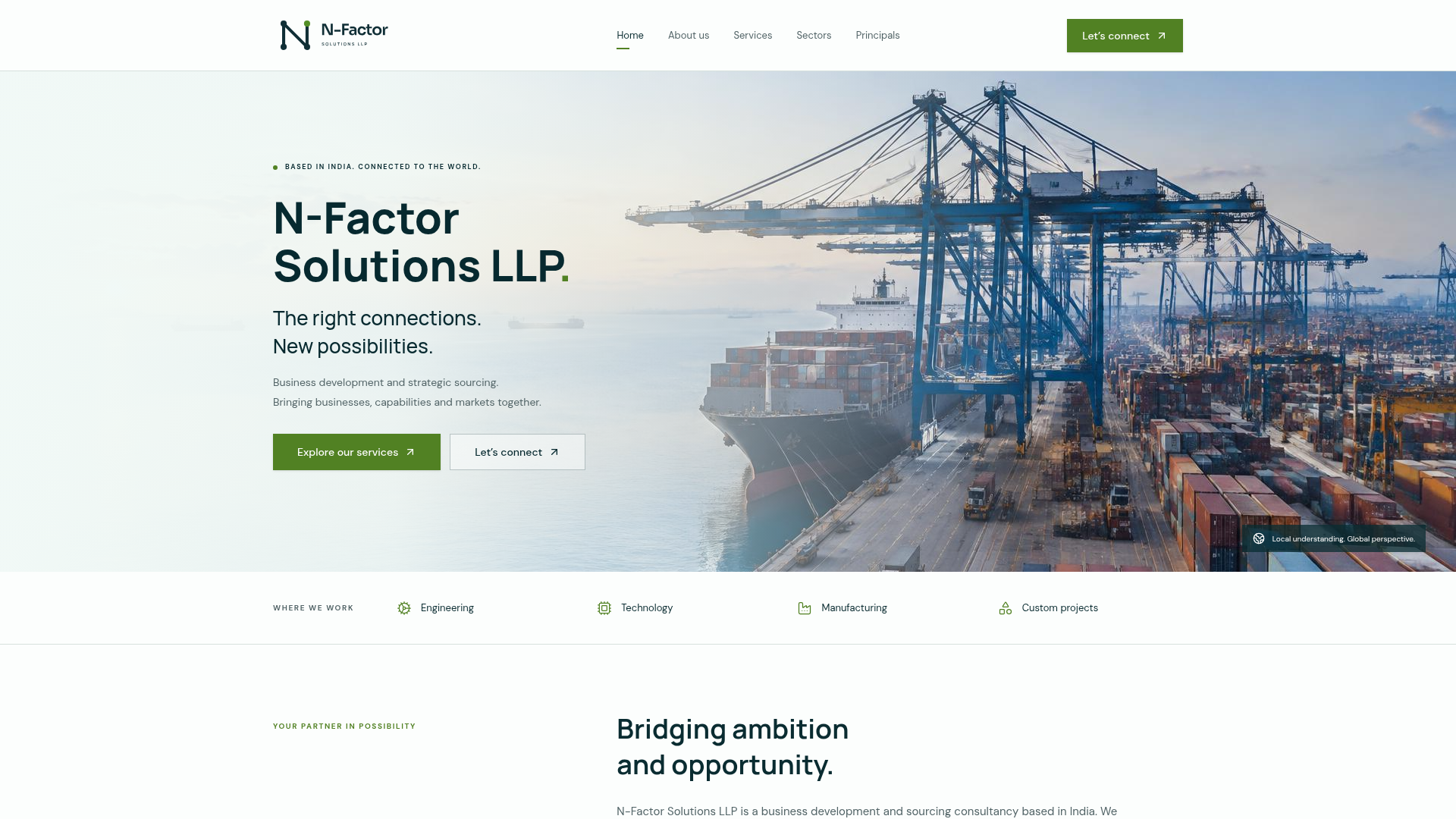 Business development & strategic sourcing | N-Factor Solutions LLP