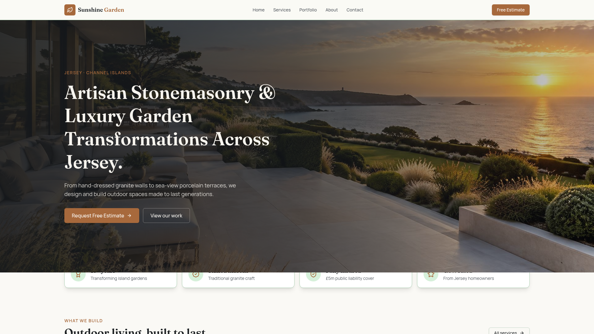 Live visual preview of Sunshine Garden Stoneworks