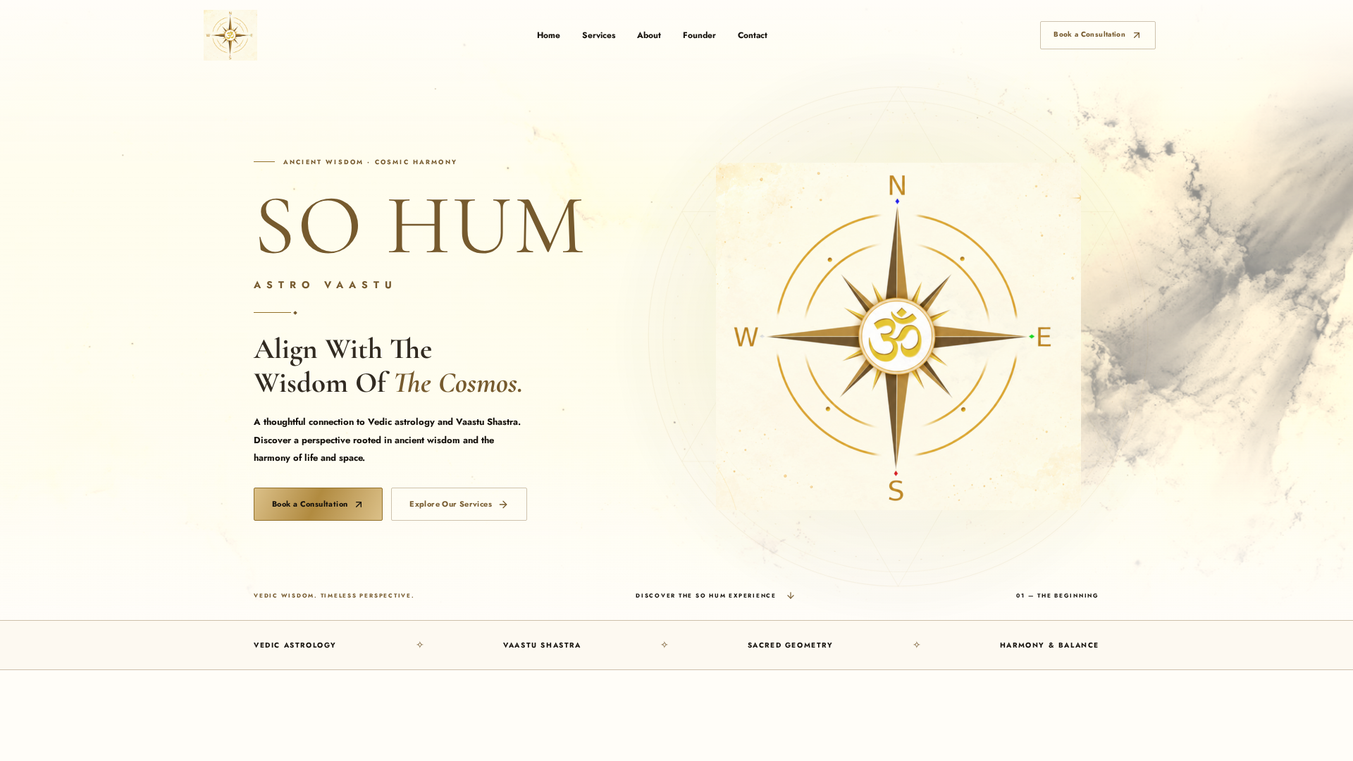Vedic Wisdom & Cosmic Harmony — SO HUM ASTRO VAASTU