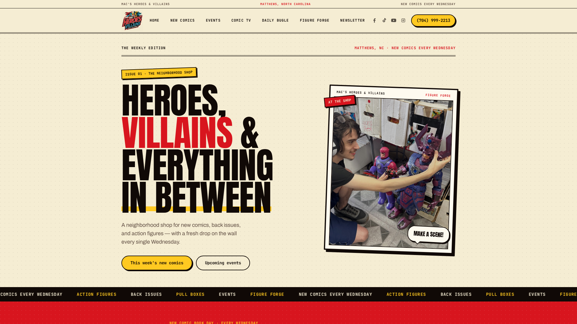 Mac’s Heroes and Villains Comics & Collectables