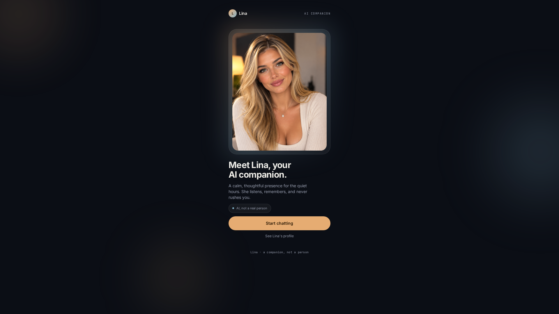 Lina AI – Real-Time AI Companion