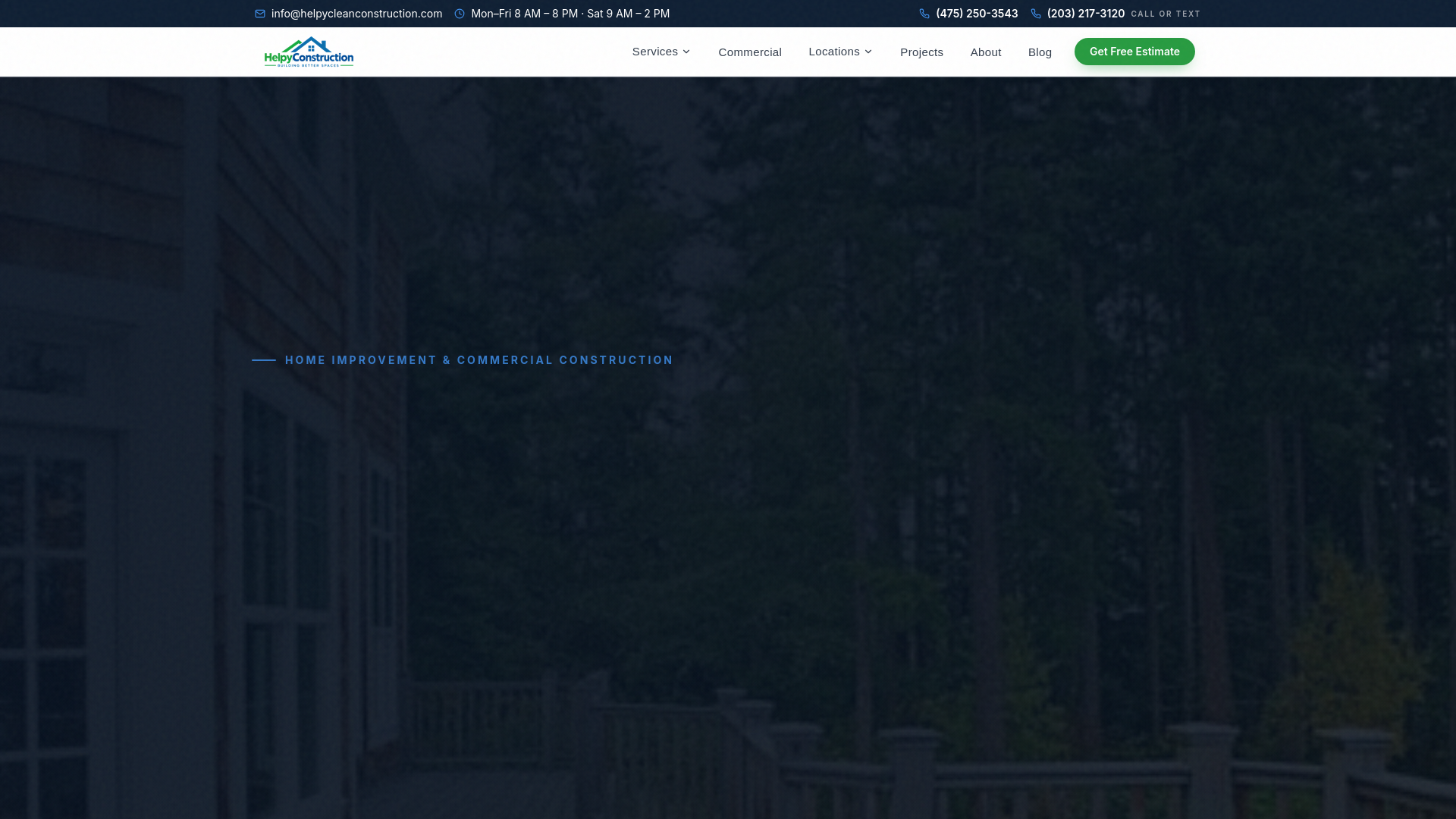 Home Improvement Services in Connecticut | HelpyConstruction