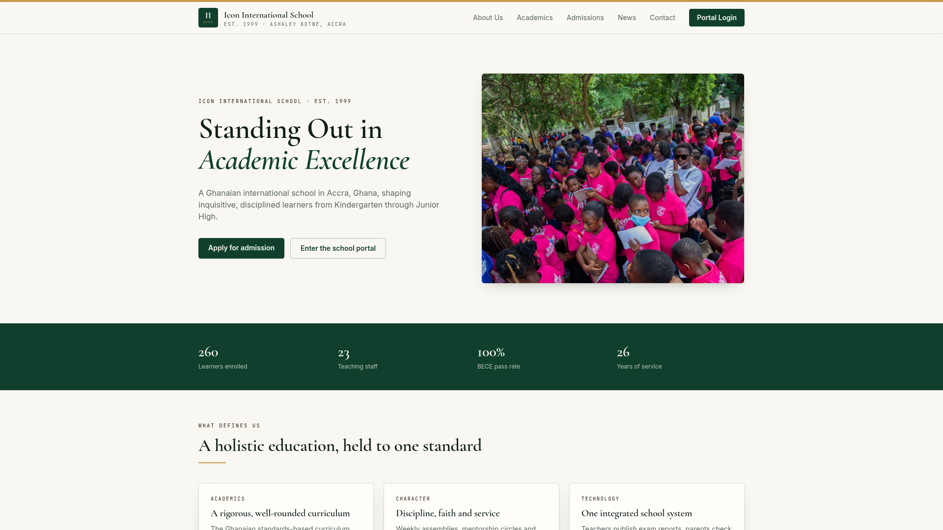 Academics — Icon International School