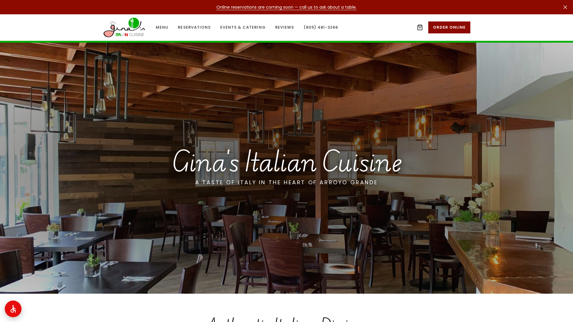 Gina's Italian Cuisine cover