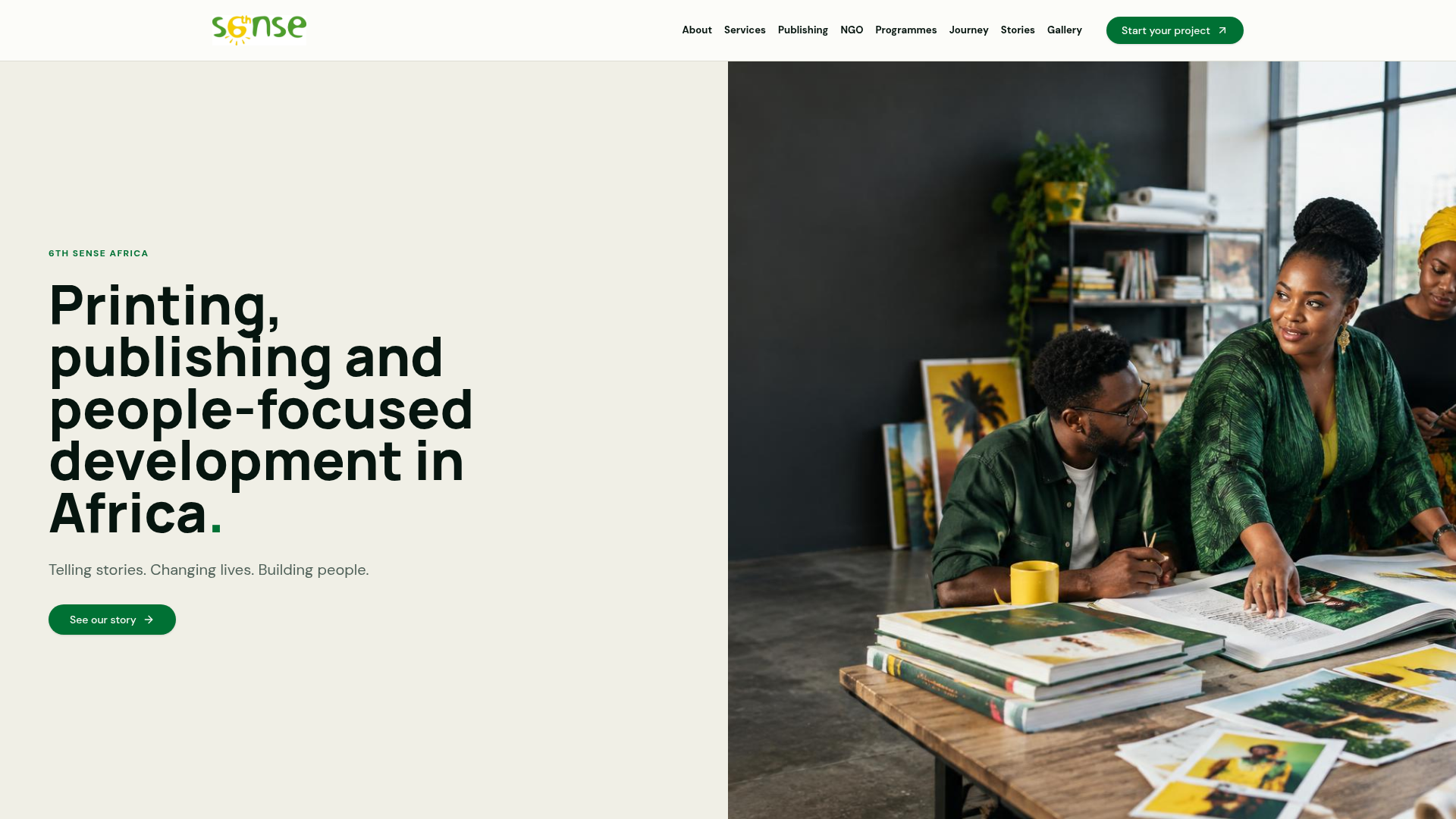 6th Sense Africa — Telling Stories. Changing Lives. Building People.