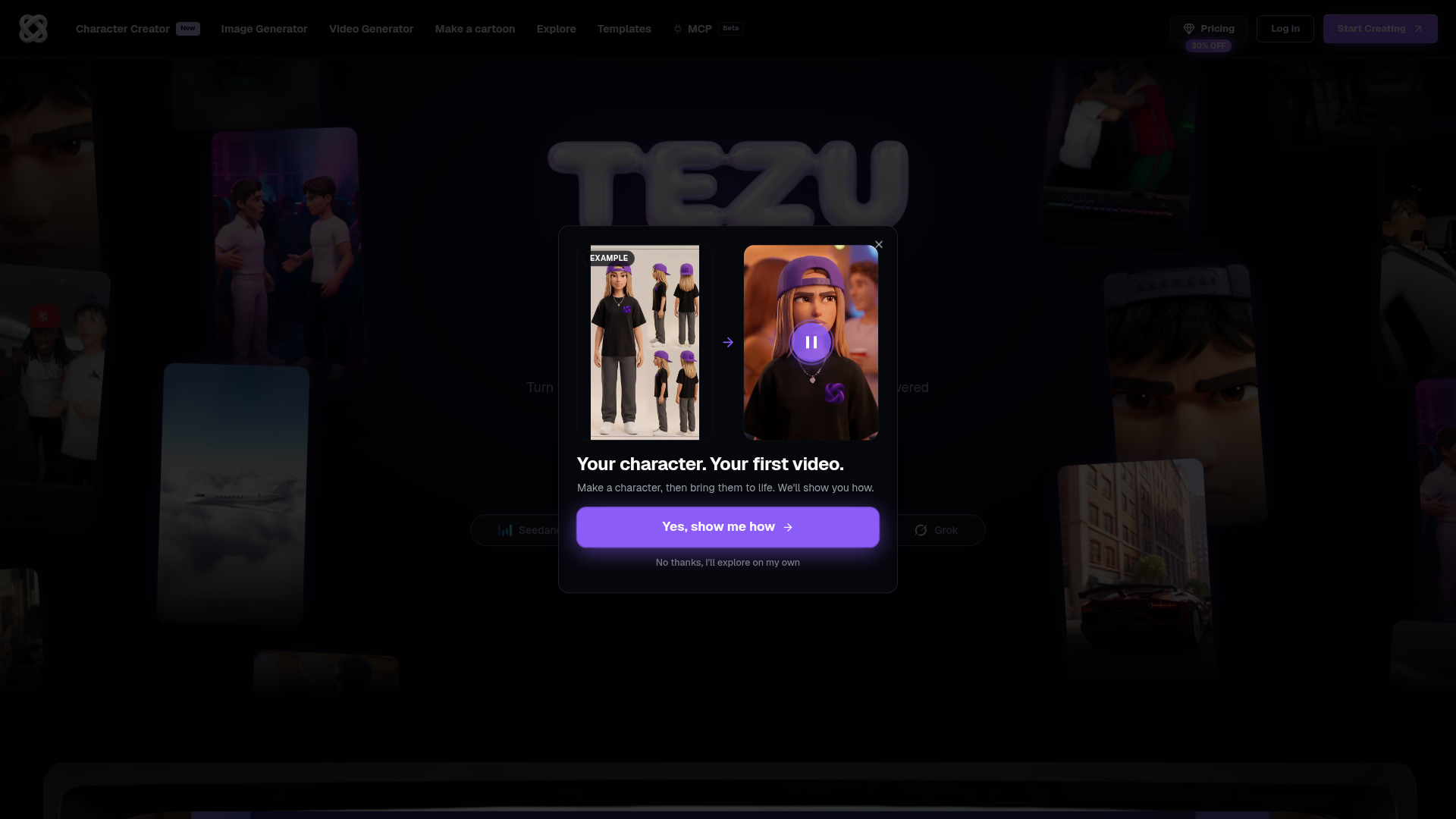 Tezu Log in · tezu