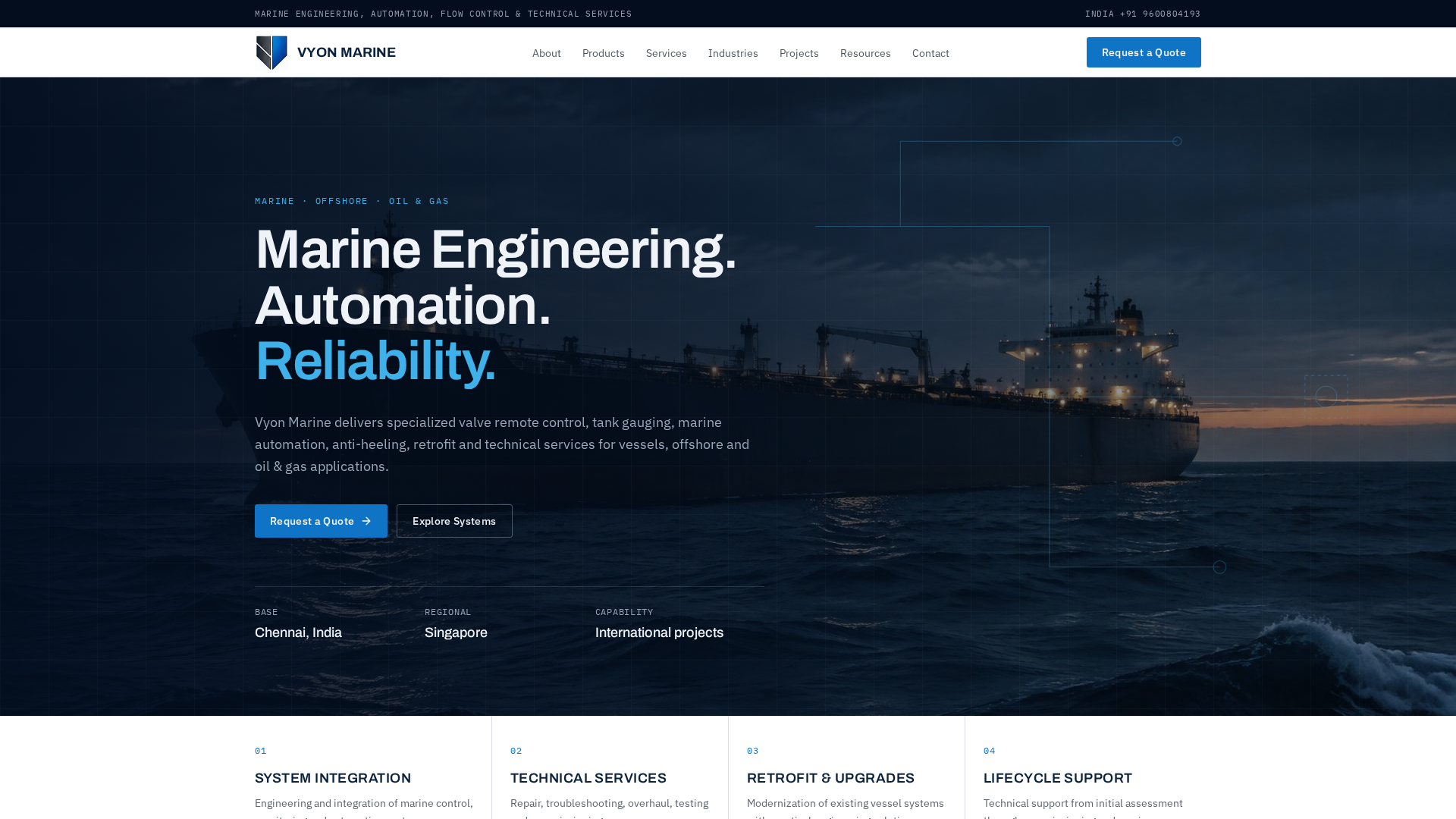 Marine Engineering, Automation & Technical Services | Vyon Marine