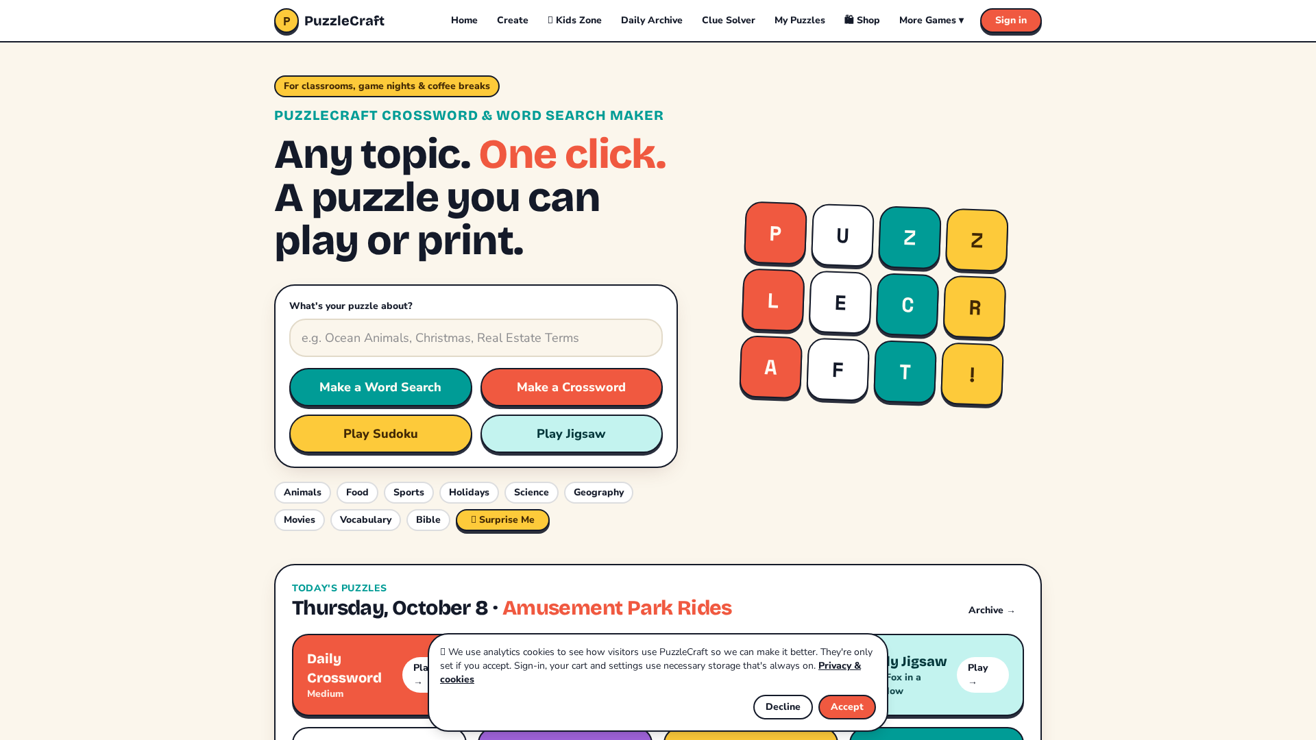 Simple Maze Game Math Crossword Puzzles for Kids — Free & Printable | PuzzleCraft