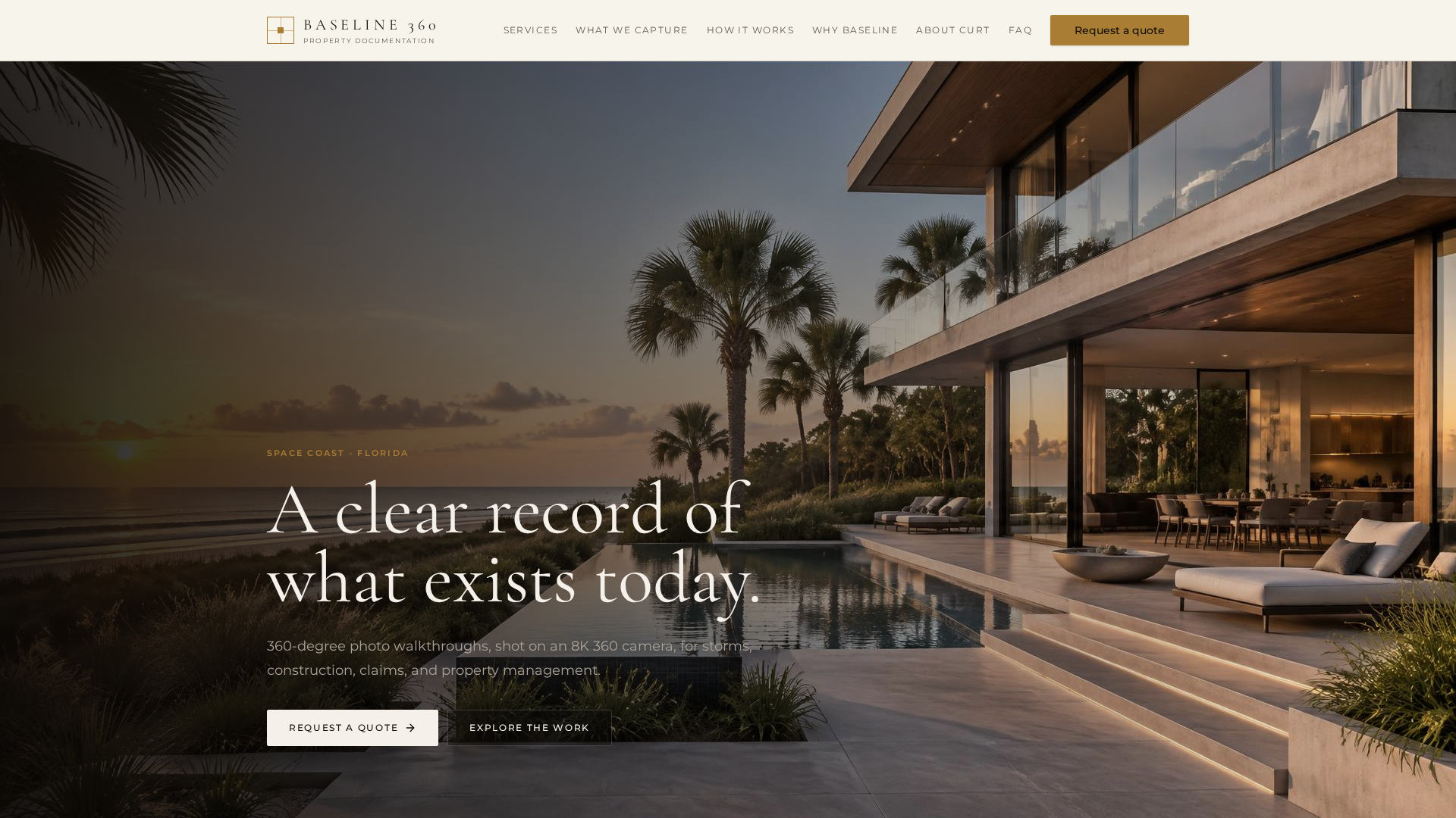 Baseline 360 | 360-Degree Photo Walkthroughs on Florida's Space Coast