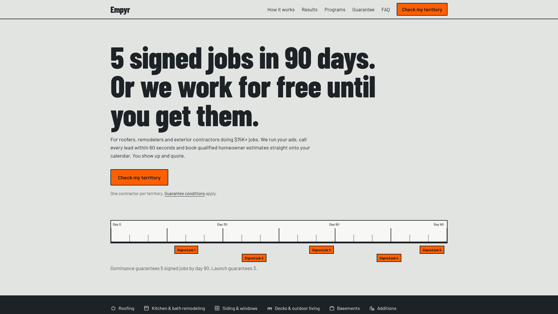 Screenshot of empyr.agency