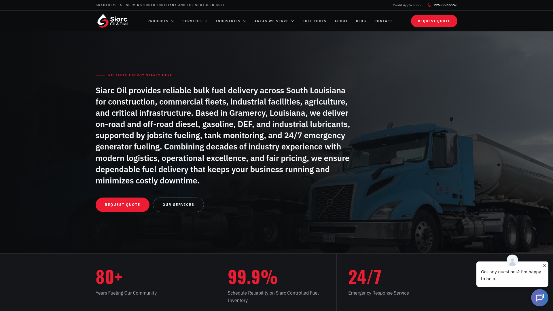 Bulk Fuel Delivery in Baton Rouge, LA | Siarc Oil