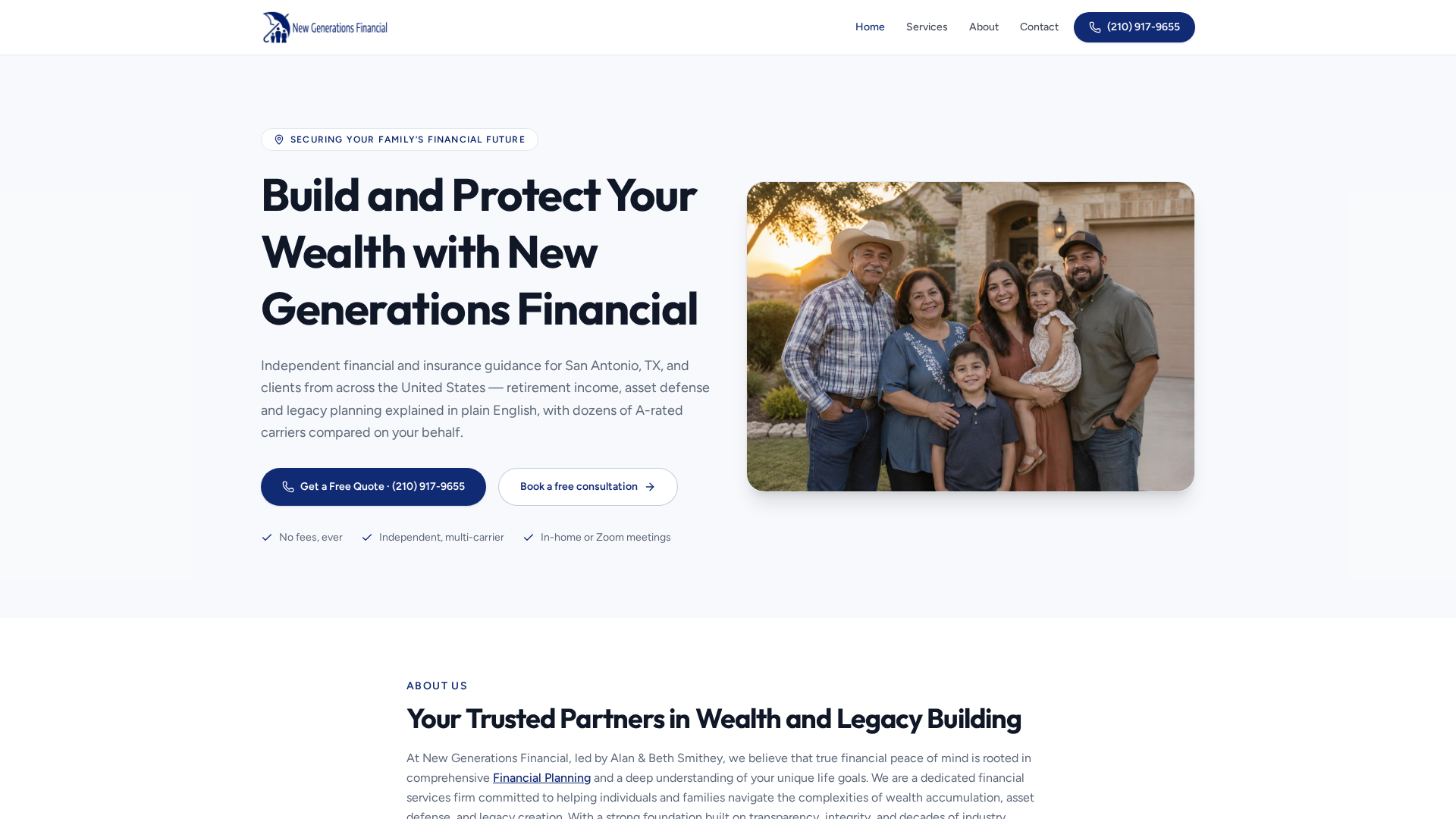 Retirement and Mortgage Protectors // New Generations Financial- FW office