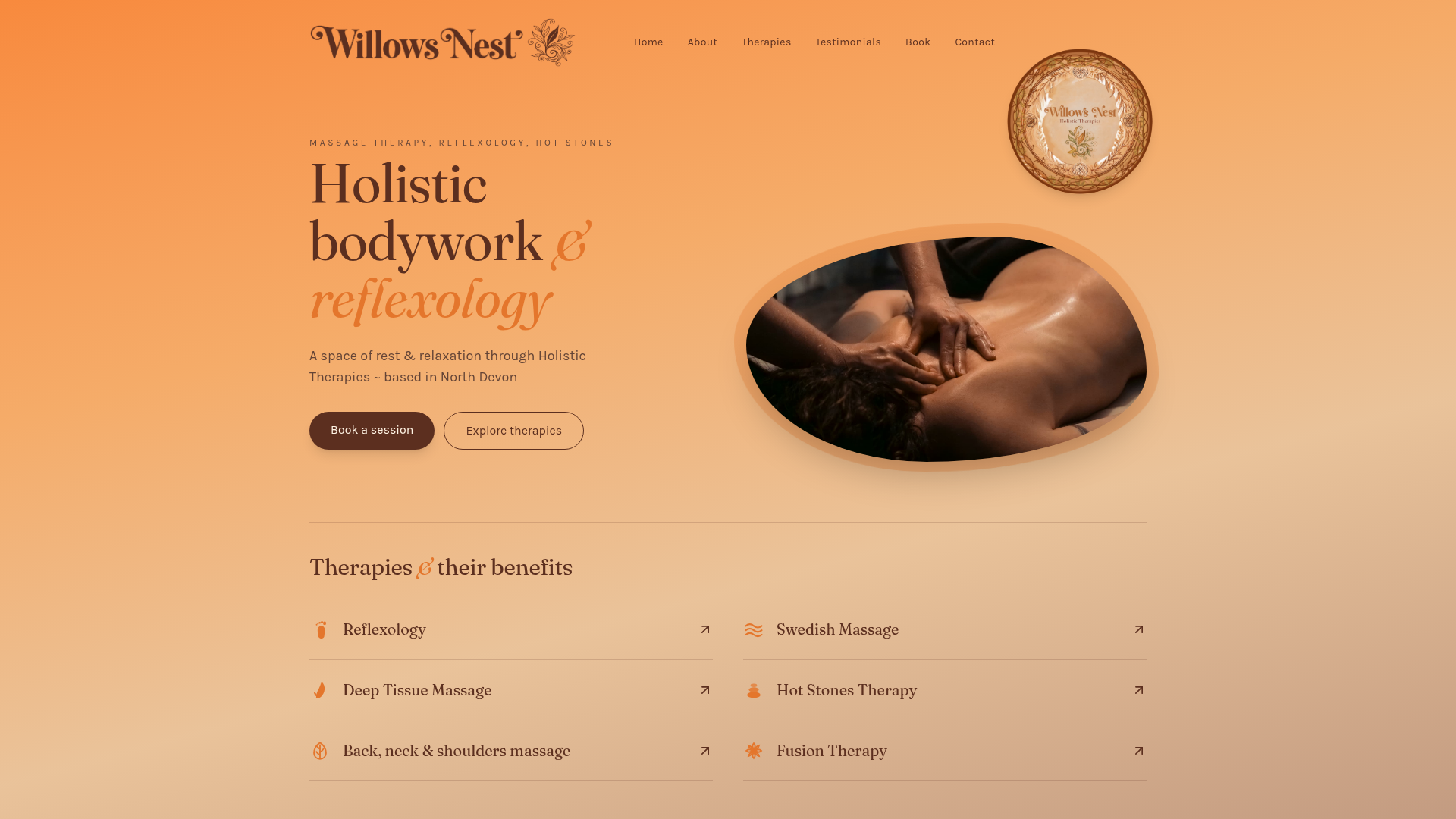 Rub Tissue Deep Tissue Massage — Willows Nest