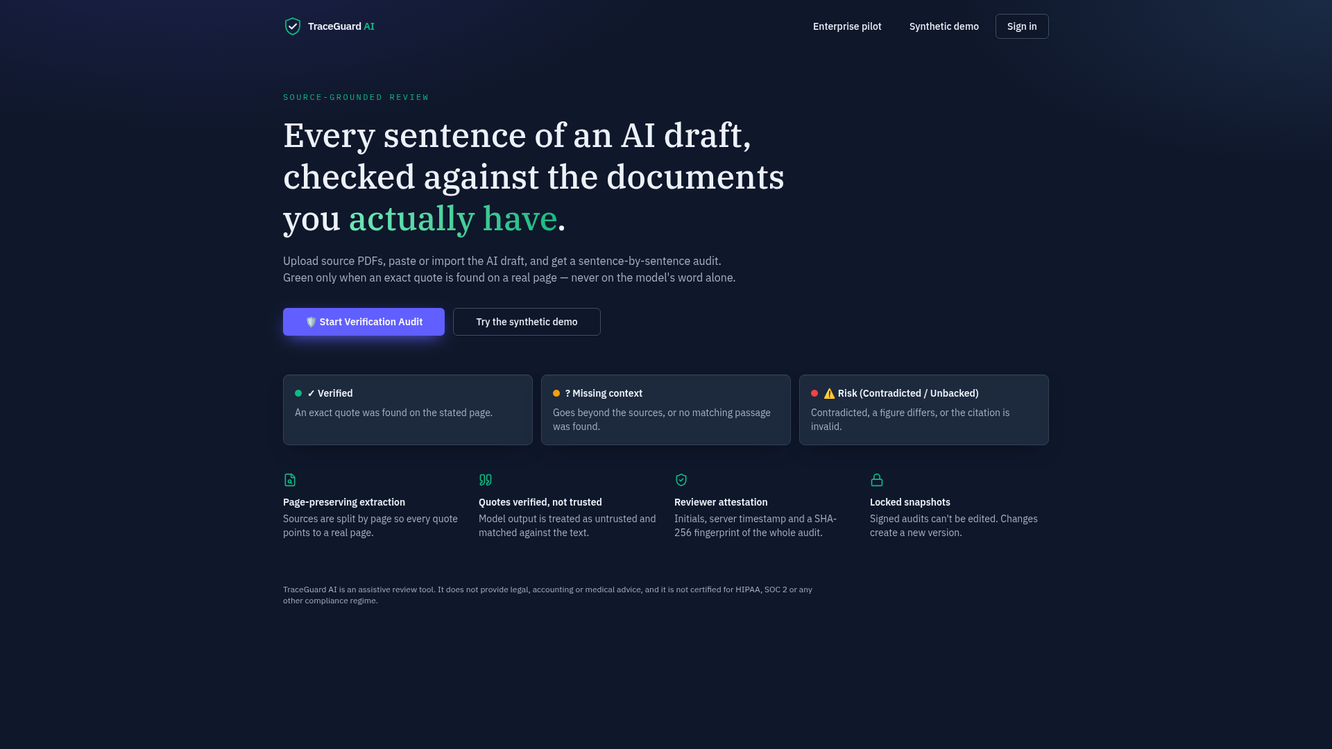 Privacy Policy Review Draft — TraceGuard AI