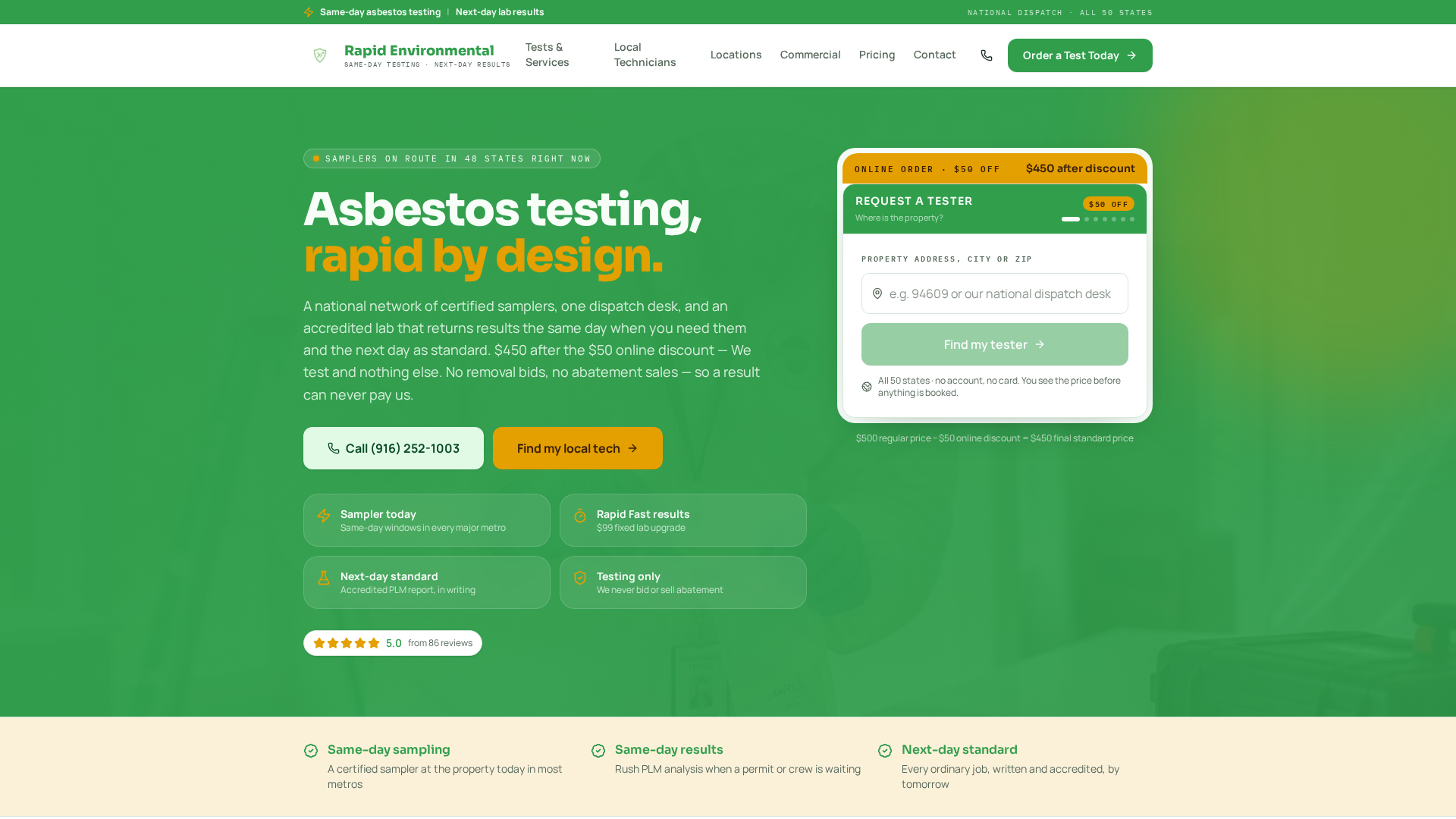 Rapid Environmental Testing Sacramento
