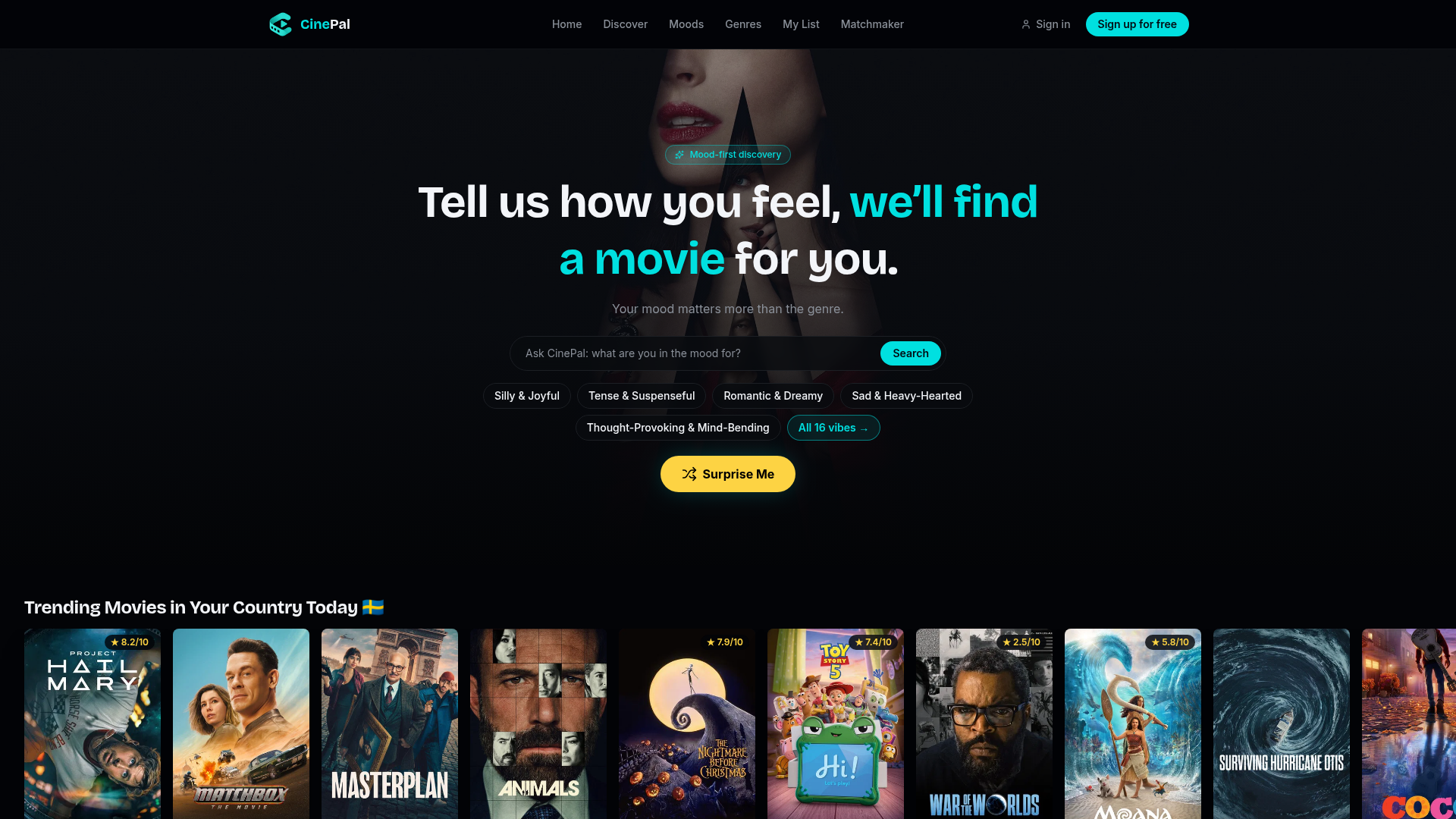 CinePal — The easier way to decide what to watch