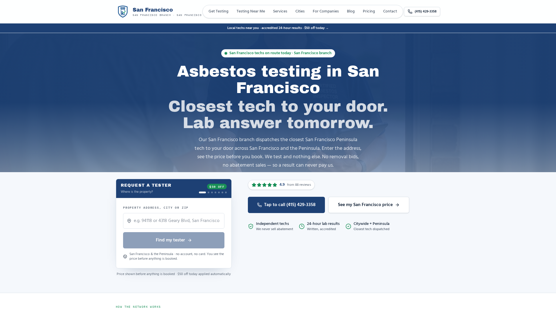 Asbestos Testing San Francisco