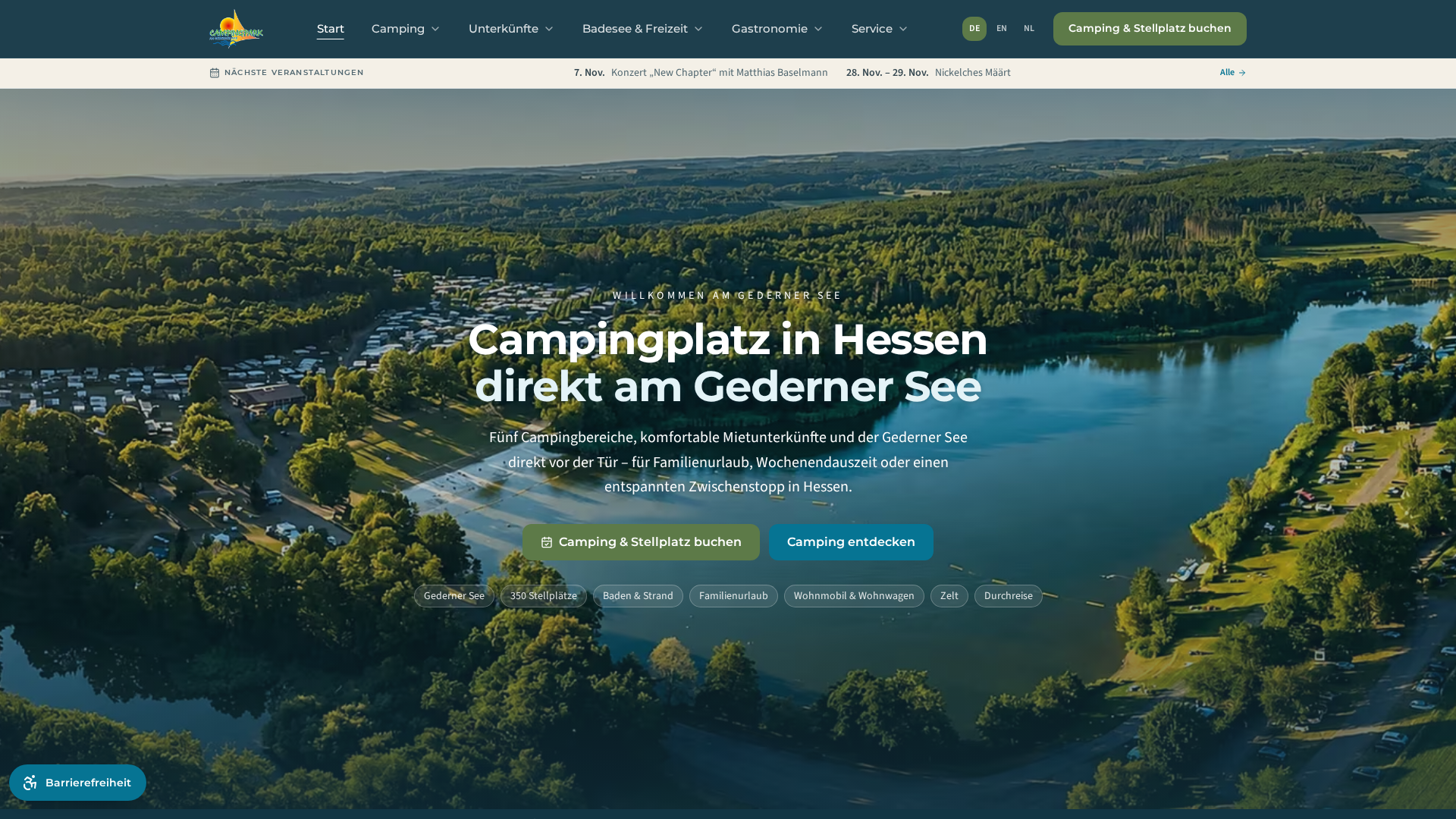 Reisemobilhafen am Gederner See