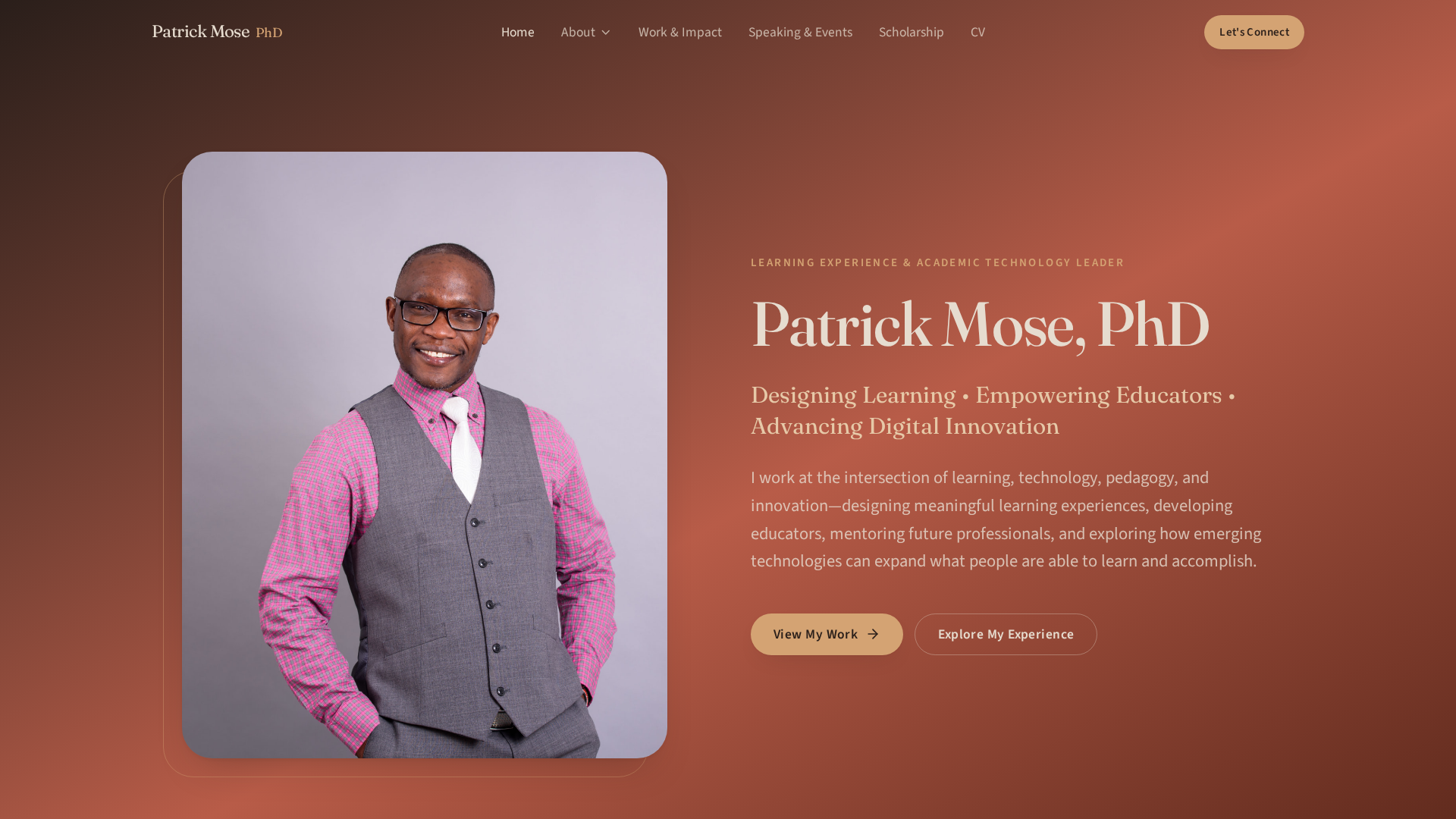 Work & Impact — Instructional Design Case Studies | Patrick Mose