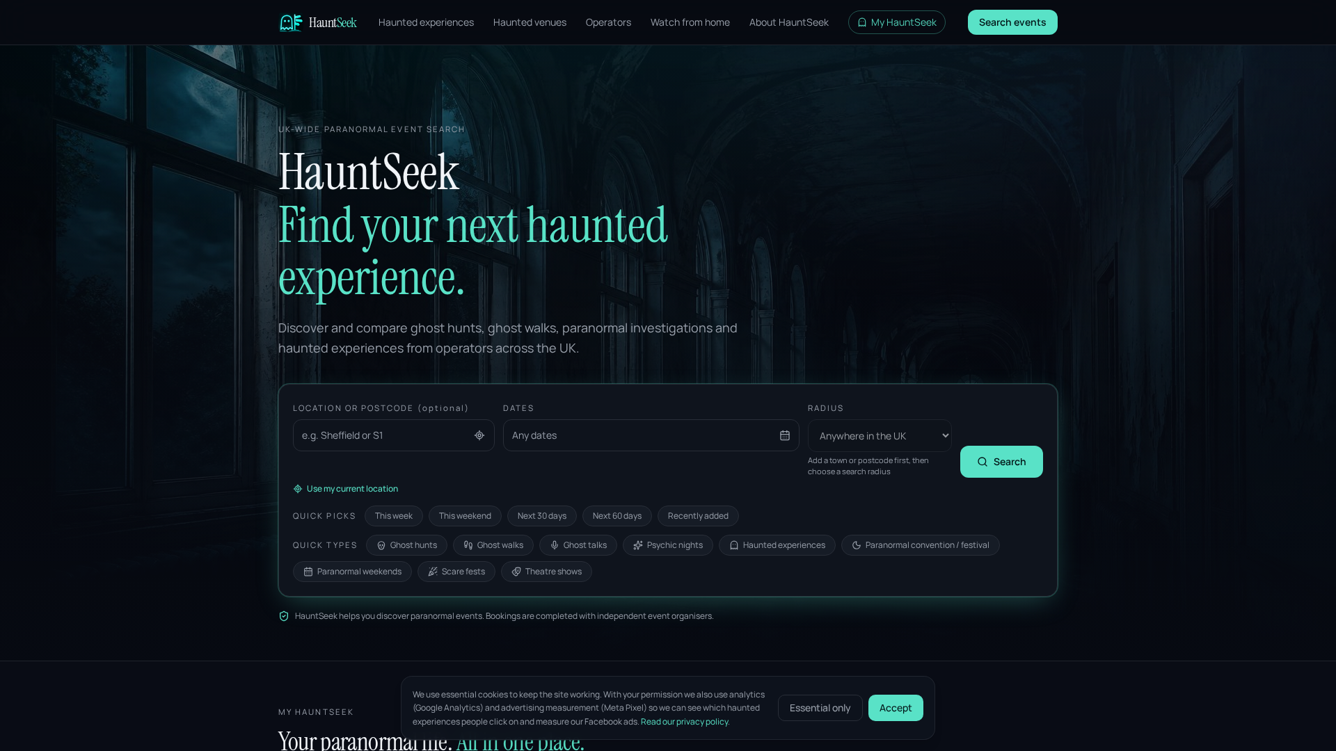 4680 Postcode Ghost Hunts UK — Find Haunted Events Near You | HauntSeek